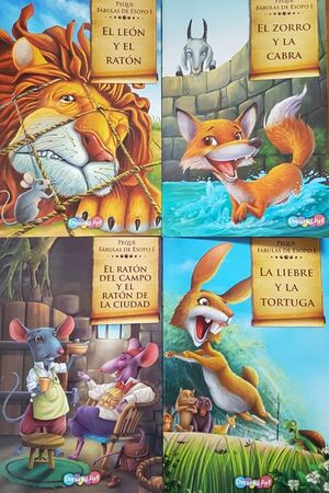 Compra Pack Mis Peque Fabulas De Esopo (4 Modelos El Leon Y El Raton,el Zorro Y La Cabra, El Raton Del Campo Y El Raton De La Ciudad, La Liebre Y La Tortuga) Bbmcw9667 en click.gt