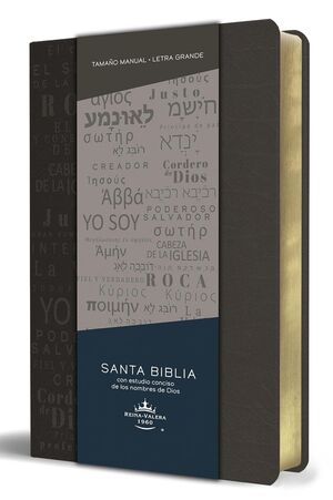 Compra Biblia Rvr 1960 Letra Grande Tamaño Manual, Simil Piel Gris Con Nombres De Dios Texto Grande en click.gt