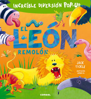 Portada del libro INCREIBLE DIVERSION POP UP: EL LEÓN REMOLÓN - Compralo en Aristotelez.com