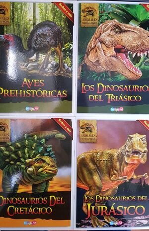 Portada del libro ANIMALES PREHISTORICOS: ANIMALES DEL CRETACICO, DINOSAURIOS DEL JURASICO,AVES PREHISTORICAS,DINOSAURIOS DEL TRIASICO - Compralo en Aristotelez.com