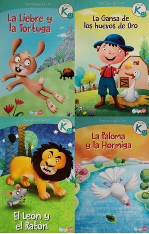 Compra Aprendiendo A Leer Nivel  0 (liebre Y La Tortuga, La Ganza De Los Huevos De Oro, El Leon Y El Raton, La Paloma Y La Hormiga) en click.gt