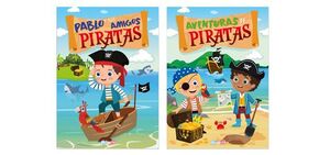 Portada del libro LIBRO PARA COLOREAR: AMIGOS PIRATAS, AVENTURAS DE PIRATAS - Compralo en Aristotelez.com