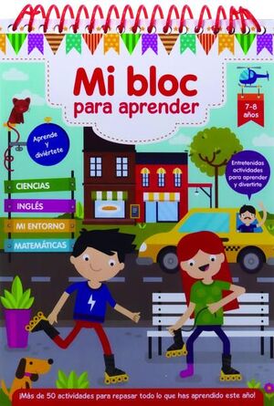 Portada del libro MI BLOC PARA APRENDER: 7-8 AÑOS - Compralo en Aristotelez.com