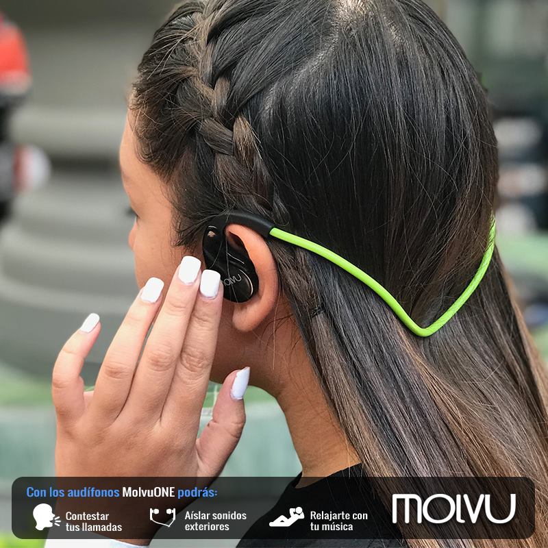 Compra Audífonos Molvu One Verdes en click.gt