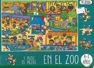 Portada del libro PUZLES CAJA DIVERTIDA: EN EL ZOO CPU009 - Compralo en Aristotelez.com