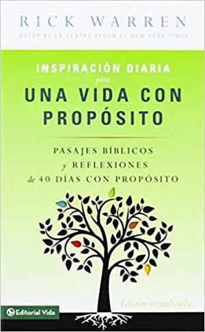 Portada del libro INSPIRACION DIARIA PARA UNA VIDA CON PROPOSITO - Compralo en Aristotelez.com