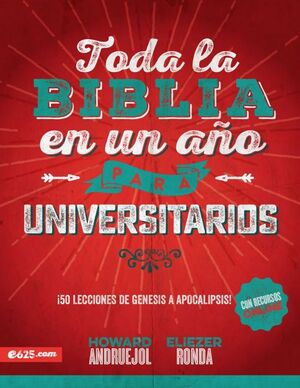 Portada del libro TODA LA BIBLIA EN UN AÑO PARA UNIVERSITARIOS - Compralo en Aristotelez.com