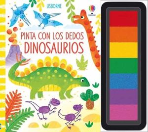 Portada del libro DINOSAURIOS: PINTA CON LOS DEDOS - Compralo en Aristotelez.com