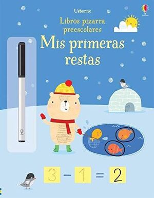 Portada del libro MIS PRIMERAS RESTAS- LIBRO PIZARRA - Compralo en Aristotelez.com