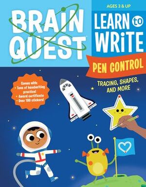 Portada del libro BRAIN QUEST LEARN TO WRITE: PEN CONTROL, TRACING, SHAPES, AND MORE - Compralo en Aristotelez.com