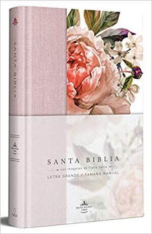 Compra Biblia Reina Valera 1960 Letra Grande. Tapa Dura, Tela Rosada Con Flores, Tamaño Manual en click.gt