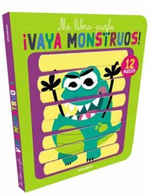 Portada del libro ¡VAYA MONSTRUOS! MI LIBRO-PUZLE - Compralo en Aristotelez.com