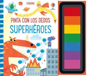 Portada del libro SUPERHEROES (PINTA CON LOS DEDOS) - Compralo en Aristotelez.com