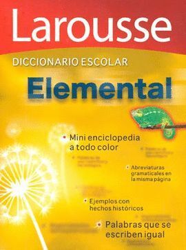 Portada del libro DICCIONARIO ESCOLAR ELEMENTAL - Compralo en Aristotelez.com