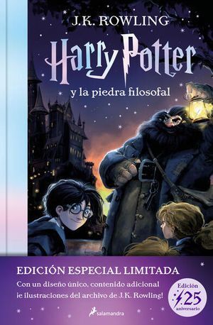 Portada del libro HARRY POTTER 1 Y LA PIEDRA FILOSOFAL  PD. (EDICIÓN 25 ANIVERSARIO) - Compralo en Aristotelez.com