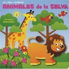 Portada del libro ¡LEE, ARMA Y DIVIERTETE!: ANIMALES DE LA SELVA - Compralo en Aristotelez.com