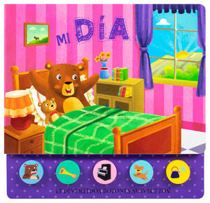 Libro Infantil Con Botones Suavecitos: Mi Día. Las mejores ofertas en libros están en Aristotelez.com