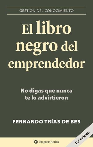 Portada del libro LIBRO NEGRO DEL EMPRENDEDOR - Compralo en Aristotelez.com