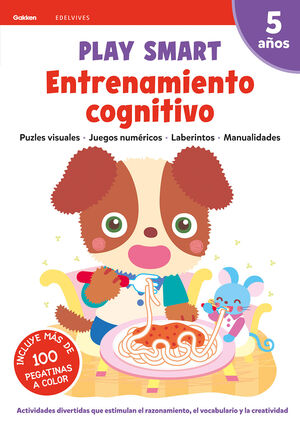 Portada del libro PLAY SMART : ENTRENAMIENTO COGNITIVO. 5 AÑOS - Compralo en Aristotelez.com