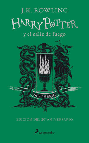 Portada del libro HARRY POTTER 4 Y EL CÁLIZ DE FUEGO (EDICIÓN SLYTHERIN DEL 20º ANIVERSARIO) (HARRY - Compralo en Aristotelez.com