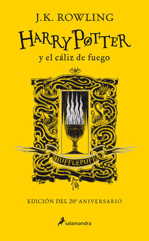 Portada del libro HARRY POTTER 4 Y EL CÁLIZ DE FUEGO (EDICIÓN HUFFLEPUFF DEL 20º ANIVERSARIO) (HARRY - Compralo en Aristotelez.com