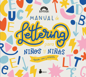 Portada del libro MANUAL DE LETTERING PARA NIÑOS Y NIÑAS - Compralo en Aristotelez.com