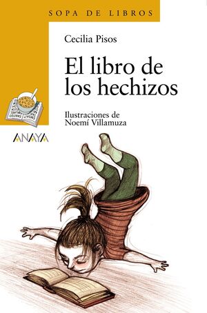 Portada del libro SOPA DE LIBROS AMARILLO: EL LIBRO DE LOS HECHIZOS - Compralo en Aristotelez.com