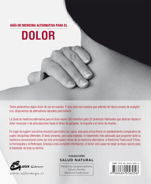 Portada del libro GUÍA DE MEDICINA ALTERNATIVA PARA EL DOLOR - Compralo en Aristotelez.com