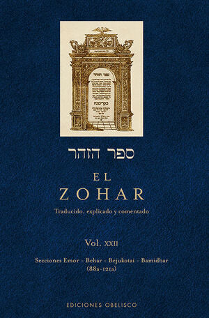 Portada del libro EL ZOHAR.  (VOL. 22) - Compralo en Aristotelez.com