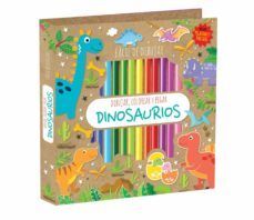 Portada del libro FACIL DE DIBUJAR - DINOSAURIOS CON CRAYONES CCA048 - Compralo en Aristotelez.com