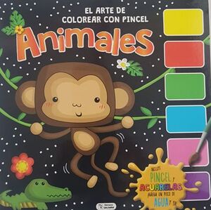 Portada del libro COLOREA CON PINCEL - ANIMALES CPC193 - Compralo en Aristotelez.com