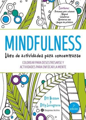 Portada del libro MINDFULNESS. LIBRO DE ACTIVIDADES PARA CONCENTRARSE - Compralo en Aristotelez.com