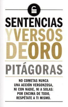 Portada del libro SENTENCIAS Y VERSOS DE ORO - Compralo en Aristotelez.com