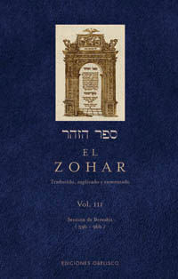 Portada del libro EL ZOHAR (VOL. 3) - Compralo en Aristotelez.com