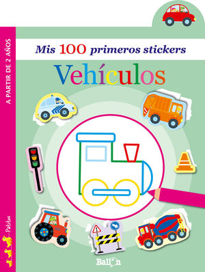 Portada del libro VEHÍCULOS - MIS 100 PRIMEROS STICKERS - Compralo en Aristotelez.com
