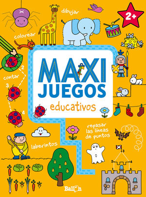 Portada del libro MAXI JUEGOS EDUCATIVOS +2 - Compralo en Aristotelez.com