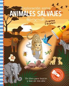Portada del libro EN BUSCA DE ANIMALES SALVAJES  - LIBRO CON LINTERNA - Compralo en Aristotelez.com