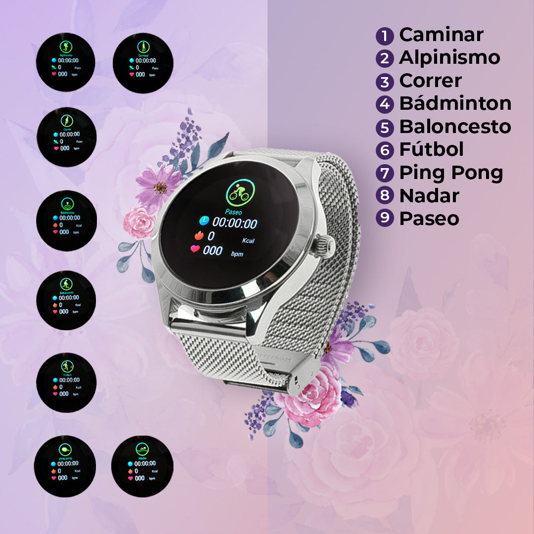 Reloj inteligente T2 rose gold - Compralo en Aristotelez.com