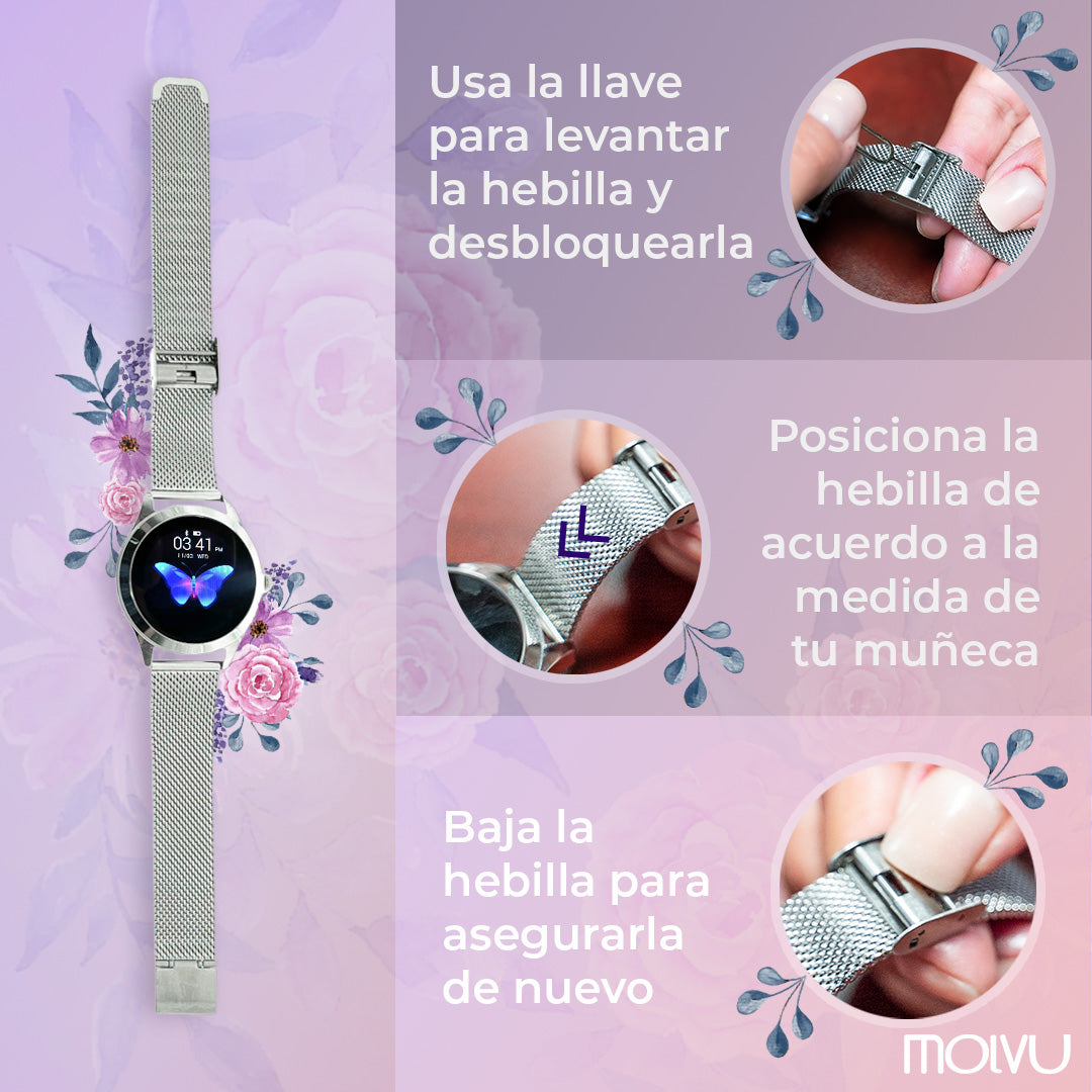 Reloj inteligente T2 plateado - Compralo en Aristotelez.com