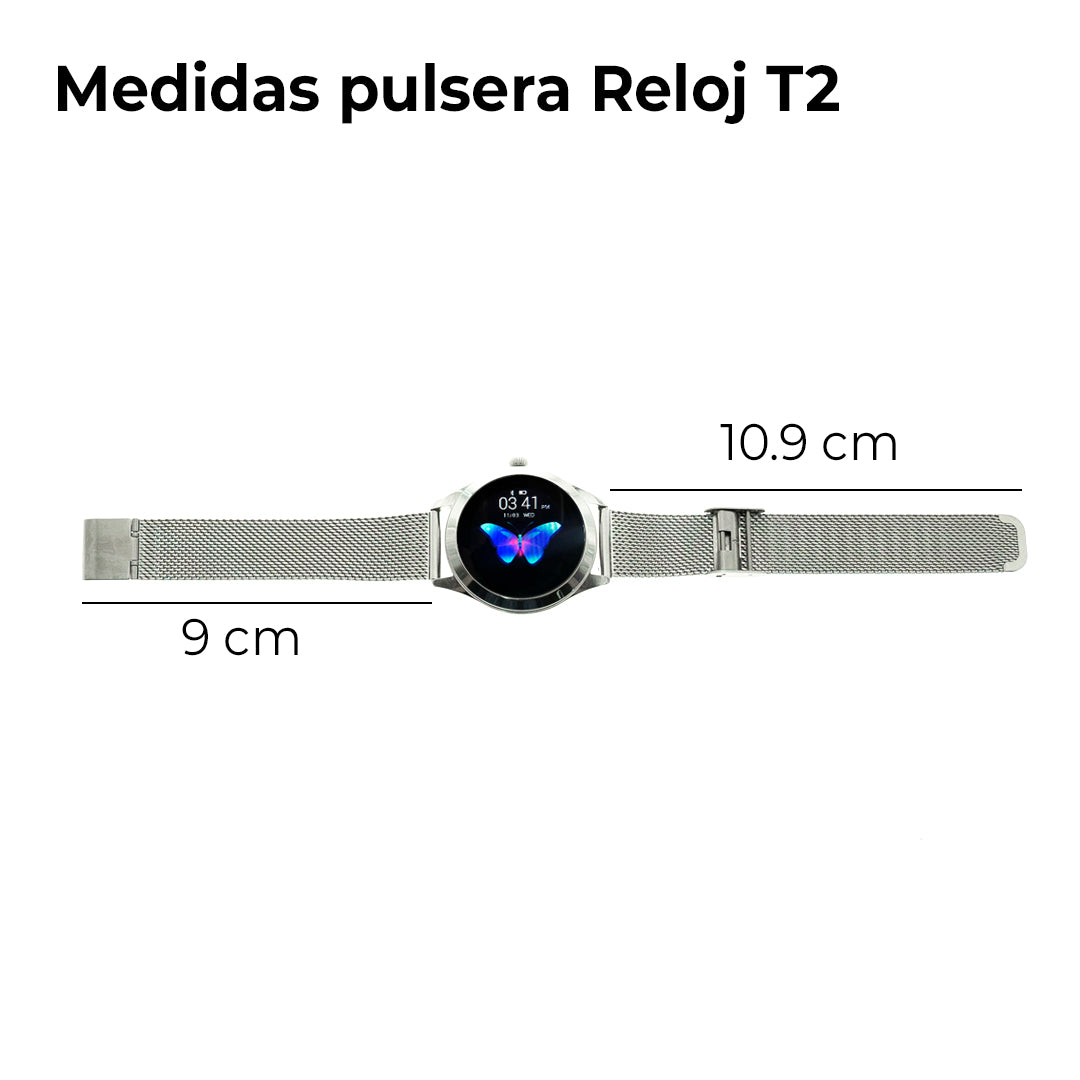 Reloj inteligente T2 rose gold - Compralo en Aristotelez.com