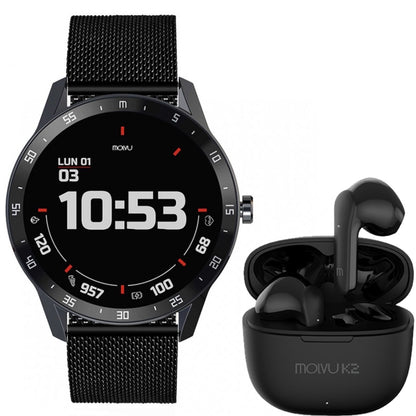 Compra Reloj T6 Acero Inox + Audífonos K2 en click.gt