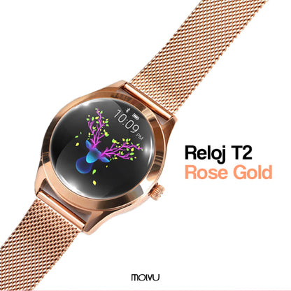 Reloj inteligente T2 rose gold - Compralo en Aristotelez.com