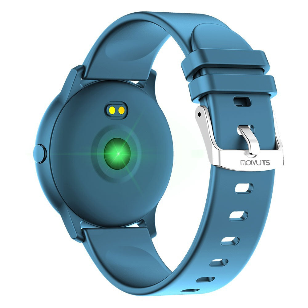Compra Reloj inteligente T5 Azul Metálico en click.gt