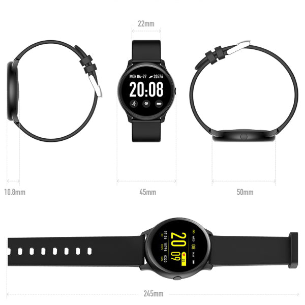 Compra Reloj inteligente T5 Azul Metálico en click.gt