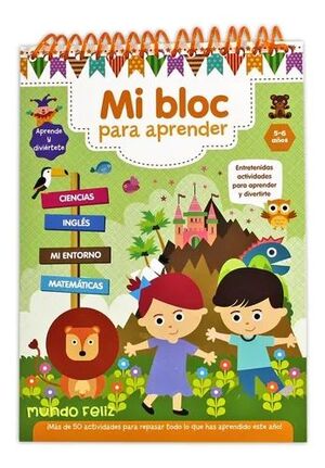 Portada del libro MI BLOC PARA APRENDER: 5-6 AÑOS - Compralo en Aristotelez.com