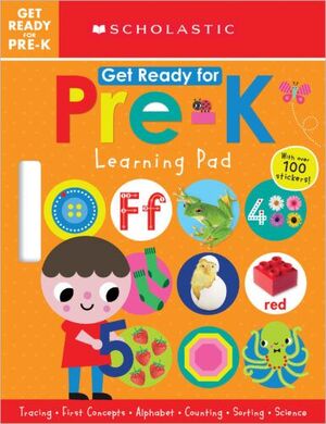 Portada del libro GET READY FOR PRE-K LEARNING PAD: SCHOLASTIC EARLY LEARNERS (LEARNING PAD) - Compralo en Aristotelez.com