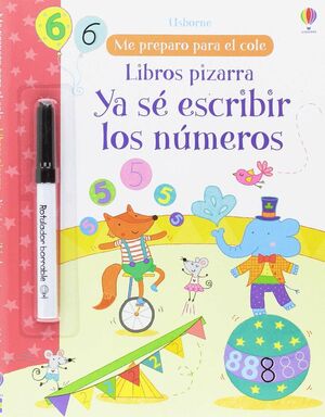 Portada del libro YA SÉ ESCRIBIR LOS NÚMEROS LIBRO PIZARRA - Compralo en Zerobolas.com