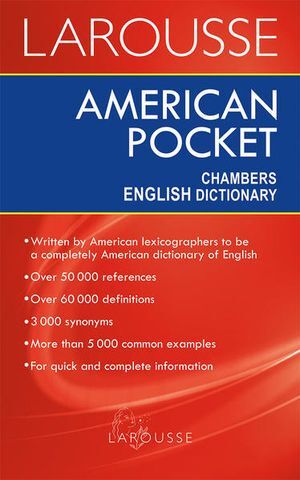 Portada del libro LAROUSSE AMERICAN POCKET CHAMBERS ENGLISH DICTIONARY - Compralo en Aristotelez.com