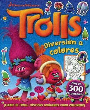 Portada del libro TROLLS DIVERSION A COLORES - Compralo en Aristotelez.com