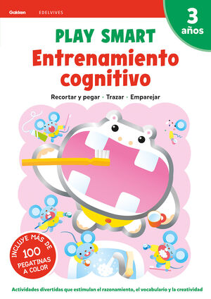 Portada del libro PLAY SMART : ENTRENAMIENTO COGNITIVO. 3 AÑOS - Compralo en Aristotelez.com